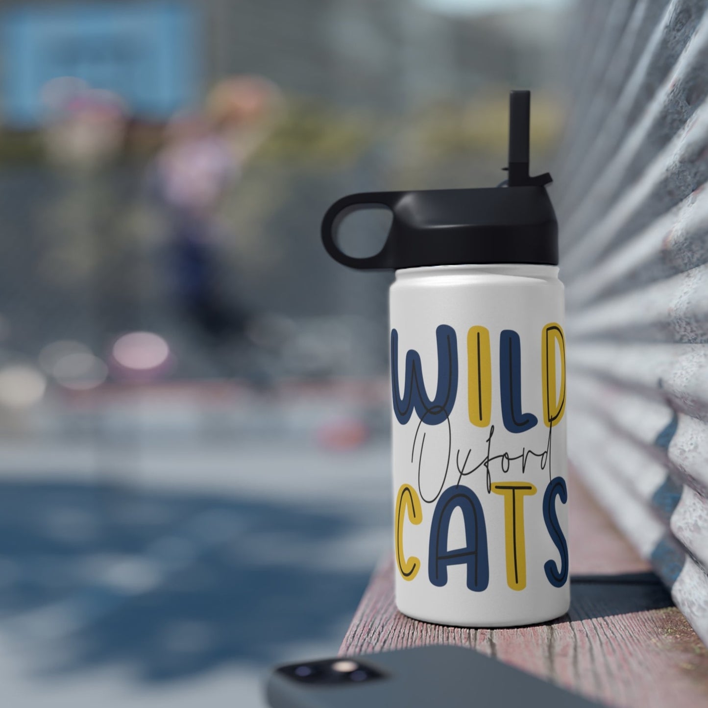 Personalized Oxford Wildcats Water Bottle W/ Graduation Year