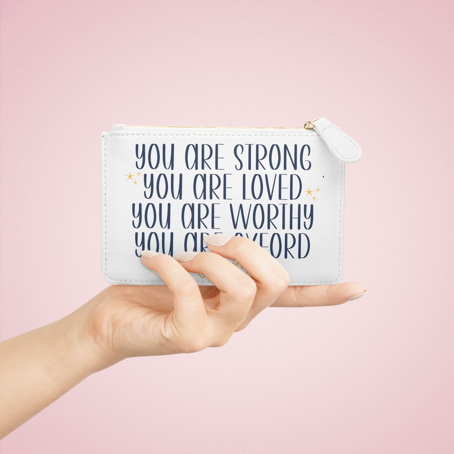 Personalized You are Strong Oxford Mini Bag