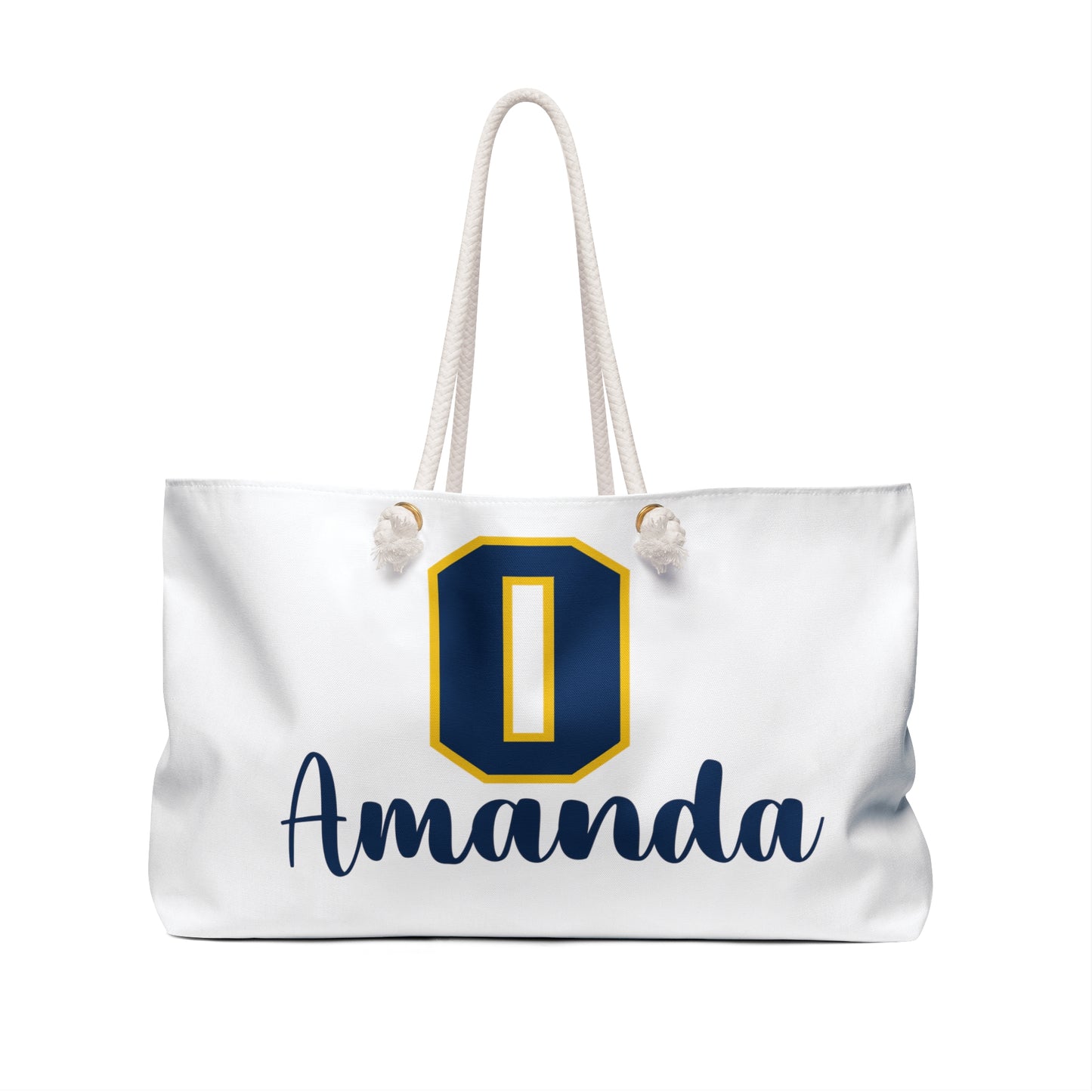 Personalized Pink Oxford Wildcats Weekender Bag