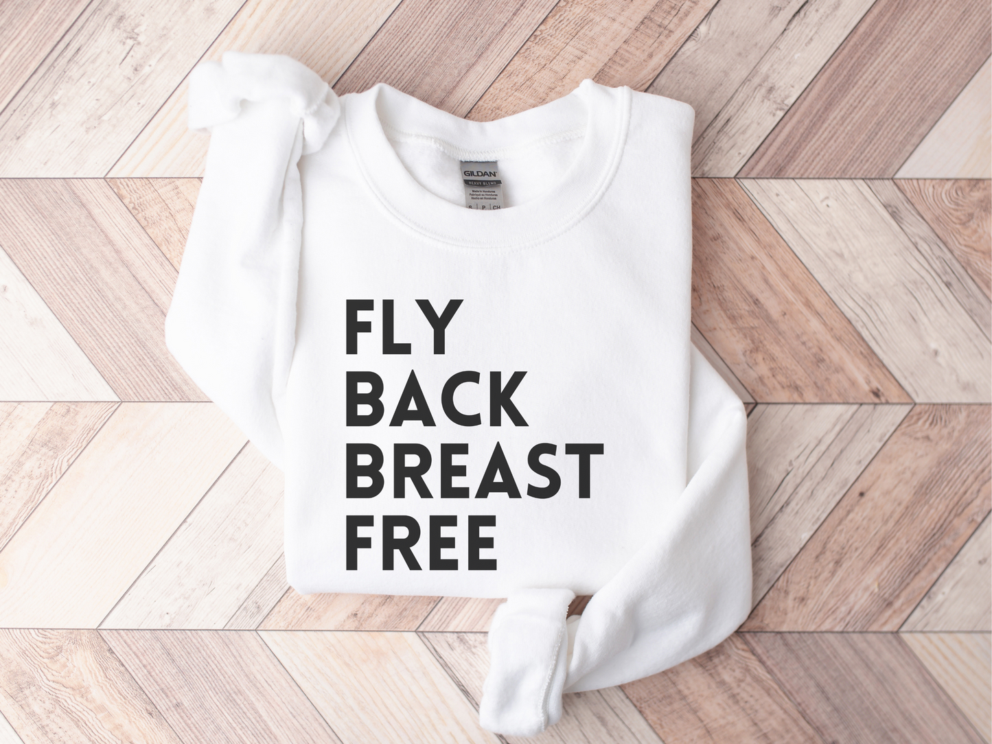 Fly Back Breast Free Adult Unisex Sweatshirt