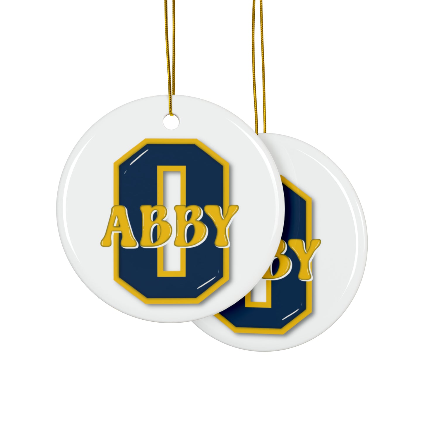 Personalized Oxford "O" Ornament