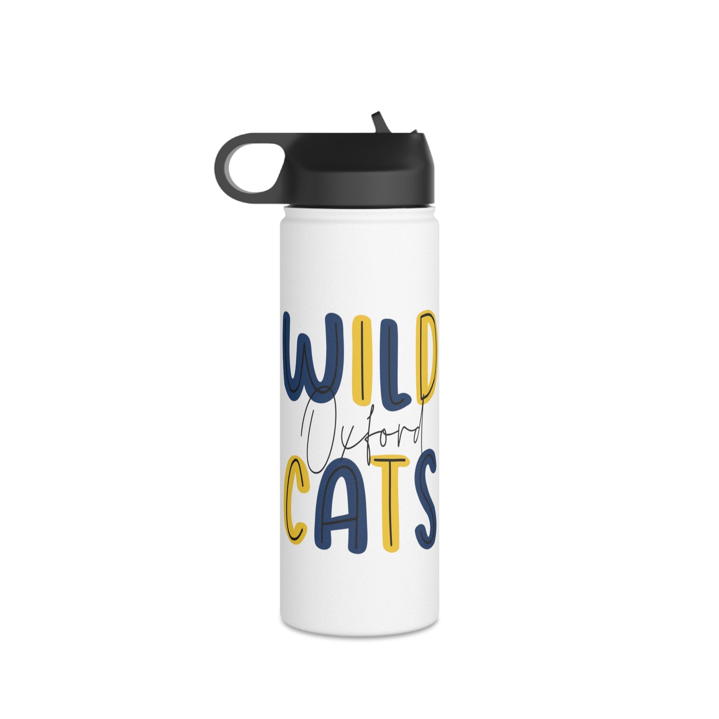 Personalized Oxford Wildcats Water Bottle W/ Graduation Year