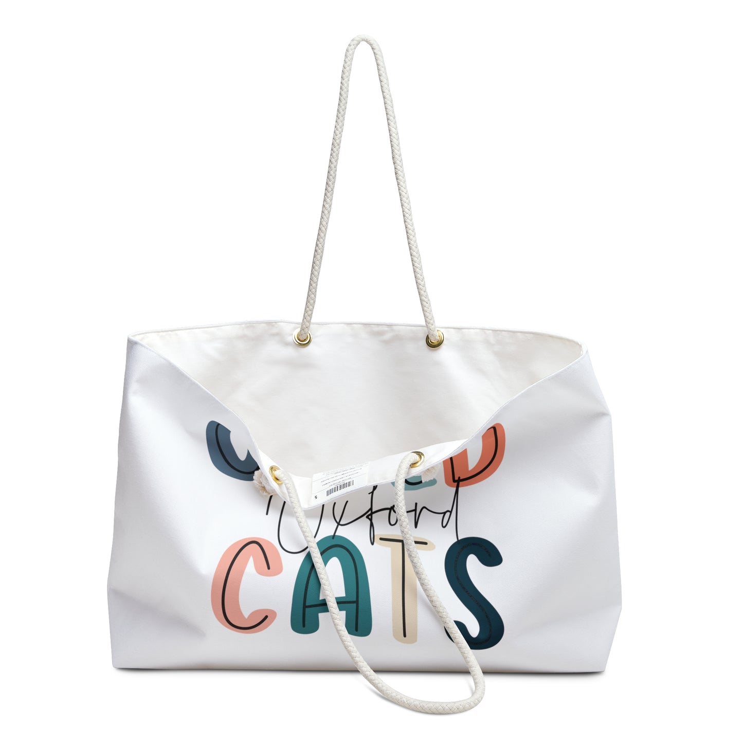 Personalized Pink Oxford Wildcats Weekender Bag