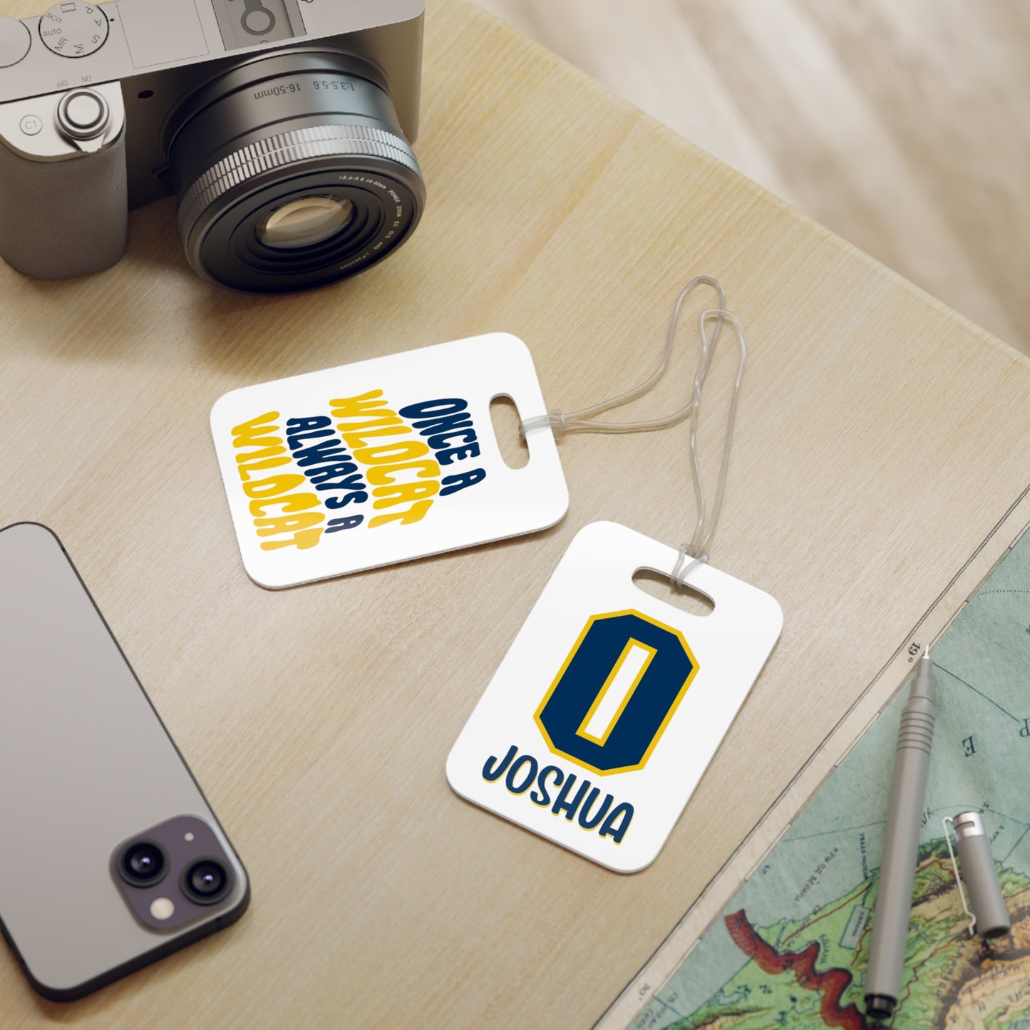 Personalized Oxford Once A Wildcat Bag Tag