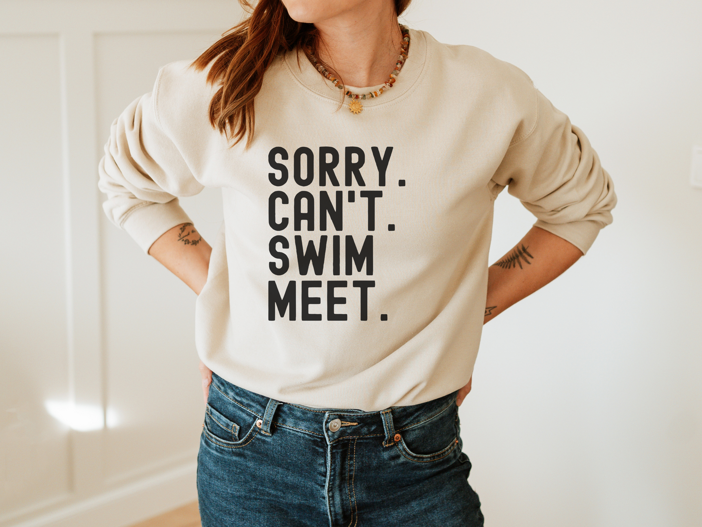 Sorry. Can't. Swim Meet.